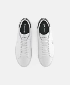 Lacoste POWERCOURT - Baskets Basses - Wht/dk Grn -Lacoste Soldes Magasin 01af70882d3a40899e6c32961658dfda