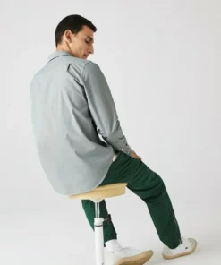 Lacoste CH2564 - Chemise - Weiß / Grün -Lacoste Soldes Magasin 01dc6460226242c489770f71e5457f62