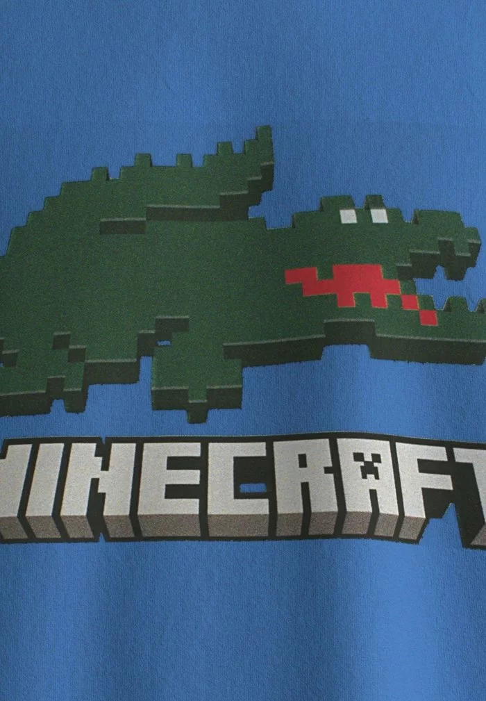 Lacoste MINECRAFT - T-shirt Imprimé - Bleu 5 Lacoste MINECRAFT - T-shirt Imprimé - Bleu – Image 5