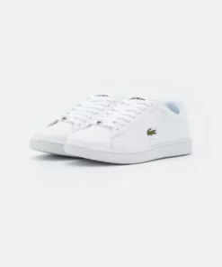 Lacoste CARNABY EVO - Baskets Basses - White/black -Lacoste Soldes Magasin 06335b2e7a534b2dafb7af4bc015c1ad