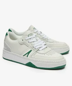 Lacoste Baskets Basses - Wht/grn -Lacoste Soldes Magasin 07c35887618a419fa6382c33b904fd43