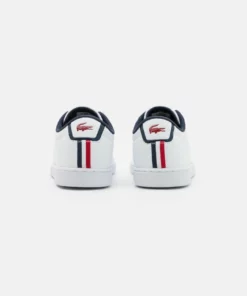 Lacoste CARNABY EVO - Baskets Basses - White/navy/red -Lacoste Soldes Magasin 0ab132a807ae461dad46a986028b5558