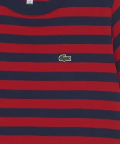 Lacoste TEE TURTLE NECK - T-shirt Imprimé - Coccinelle/marine -Lacoste Soldes Magasin 0bd9de5374814b8e9908610241bde45f