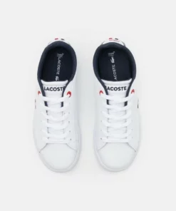 Lacoste CARNABY EVO - Baskets Basses - White/navy/red -Lacoste Soldes Magasin 0da99adb29db4c2aa373d49278d035ce
