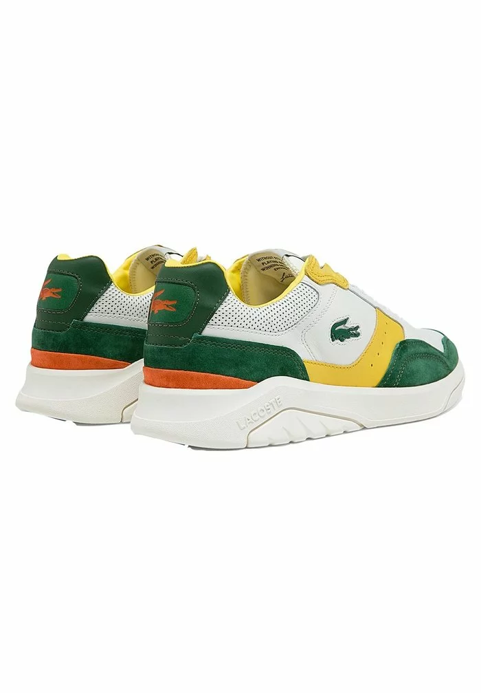Lacoste Baskets Basses - Off White & Dark Green 2 Lacoste Baskets Basses - Off White & Dark Green – Image 2