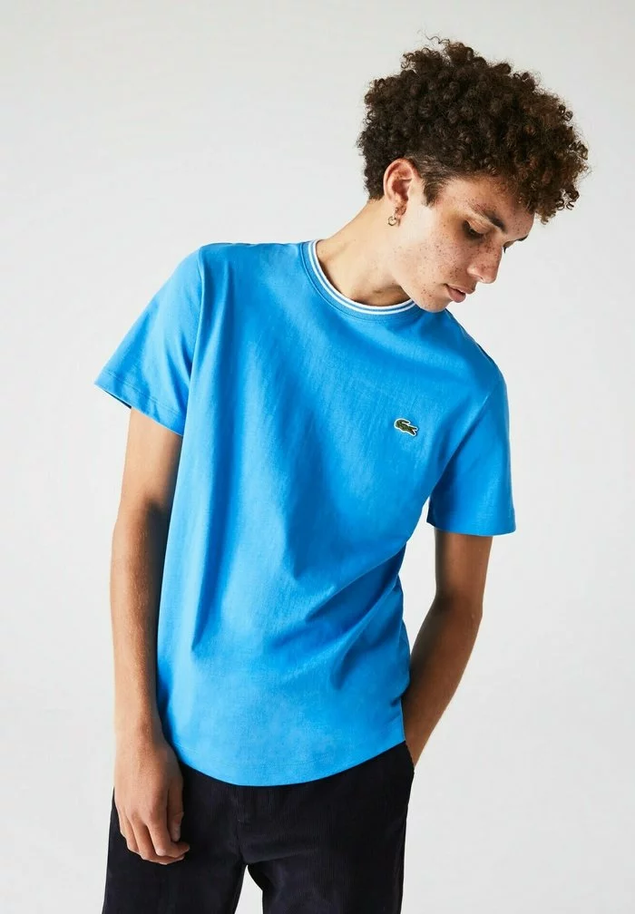 Lacoste T-shirt Basique - Bleu / Blanc 1 Lacoste T-shirt Basique - Bleu / Blanc