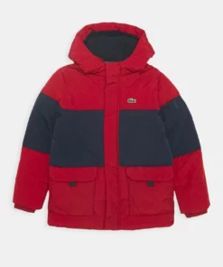 Lacoste JACKET - Veste D'hiver - Alizarin/navy Blue