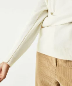 Lacoste Pullover - Blanc -Lacoste Soldes Magasin 10cfc33548e8425daf671424475eb161