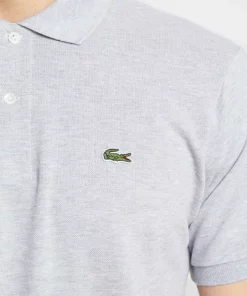 Lacoste Polo - Mottled Light Grey -Lacoste Soldes Magasin 114cef6b46b645089ca0367175be4966