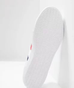 Lacoste LEROND - Baskets Basses - White/red/navy -Lacoste Soldes Magasin 12025fad010c4f17afb24b2f96b3a46f