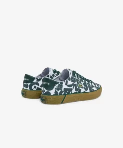 Lacoste GEVULCANISEERDE - Baskets Basses - Wht Dk Grn -Lacoste Soldes Magasin 124cf528543a477cb61dab870fc34bce