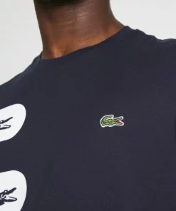 Lacoste T-shirt Imprimé - Marine -Lacoste Soldes Magasin 1299ef3d68e346e2b75eecff0bfa795e