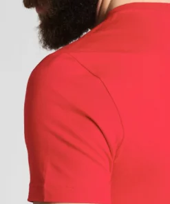 Lacoste T-shirt Basique - Rouge -Lacoste Soldes Magasin 14bd583b50524aaaa4cad265e32580b7