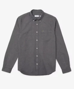 Lacoste Chemise - Bleu Marine / Blanc -Lacoste Soldes Magasin 14ea9269de394f449a1125f7d3748e7c