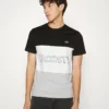 Lacoste T-shirt Imprimé - Black/white/grey
