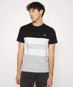 Lacoste T-shirt Imprimé - Black/white/grey