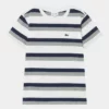 Lacoste T-shirt Imprimé - White/navy Blue/heather