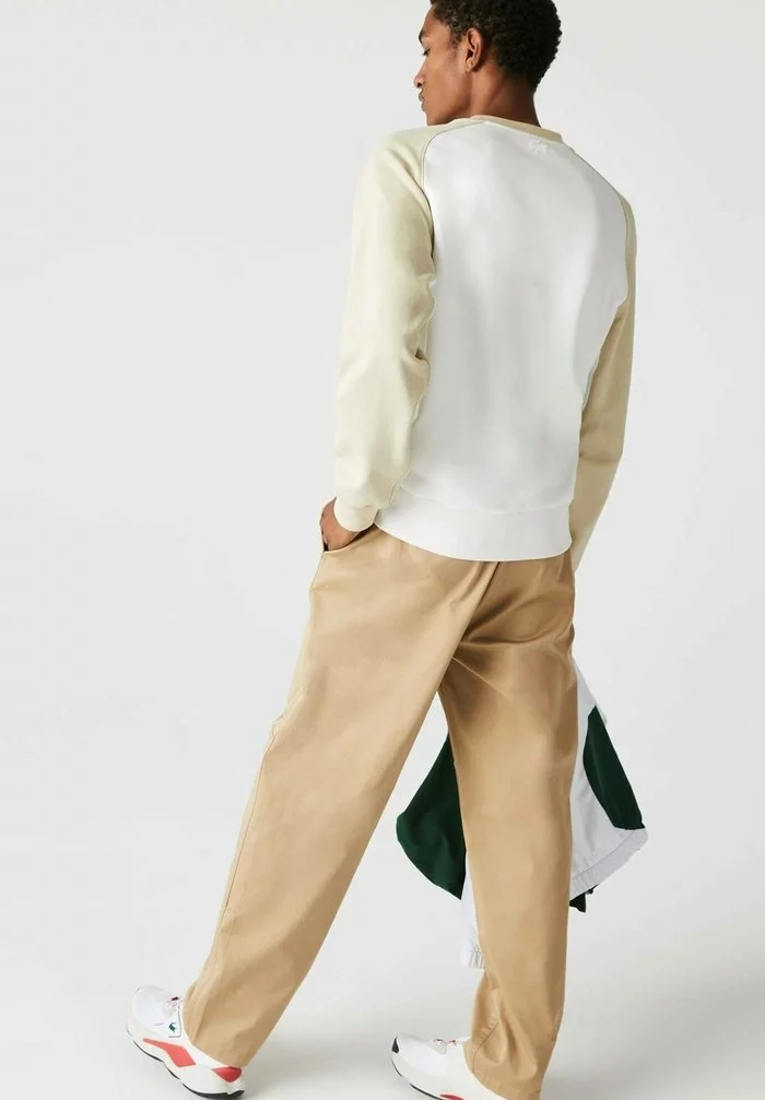 Lacoste Sweatshirt - Blanc Beige 2 Lacoste Sweatshirt - Blanc Beige â Image 2