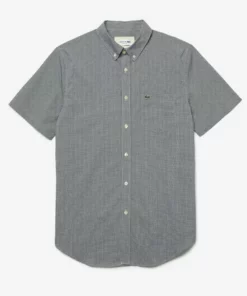 Lacoste Chemise - Blanc/bleu Marine -Lacoste Soldes Magasin 1683a13b612e4ad8b0fae95b20289485