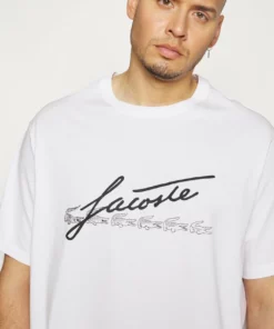 Lacoste PLUS - T-shirt Imprimé - White -Lacoste Soldes Magasin 17caa57568b94f78a6384c3e4b76950a