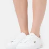 Lacoste POWERCOURT - Baskets Basses - White/light Pink