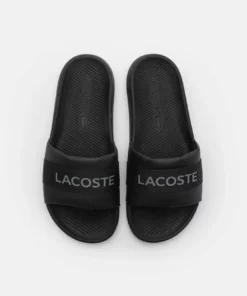 Lacoste CROCO SLIDE - Mules - Black -Lacoste Soldes Magasin 195273cc32ad4db6a65e4ecdc1e3d194