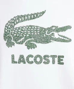 Lacoste Sweatshirt - White -Lacoste Soldes Magasin 196e677a23e74600a6fd2f940beaacd4