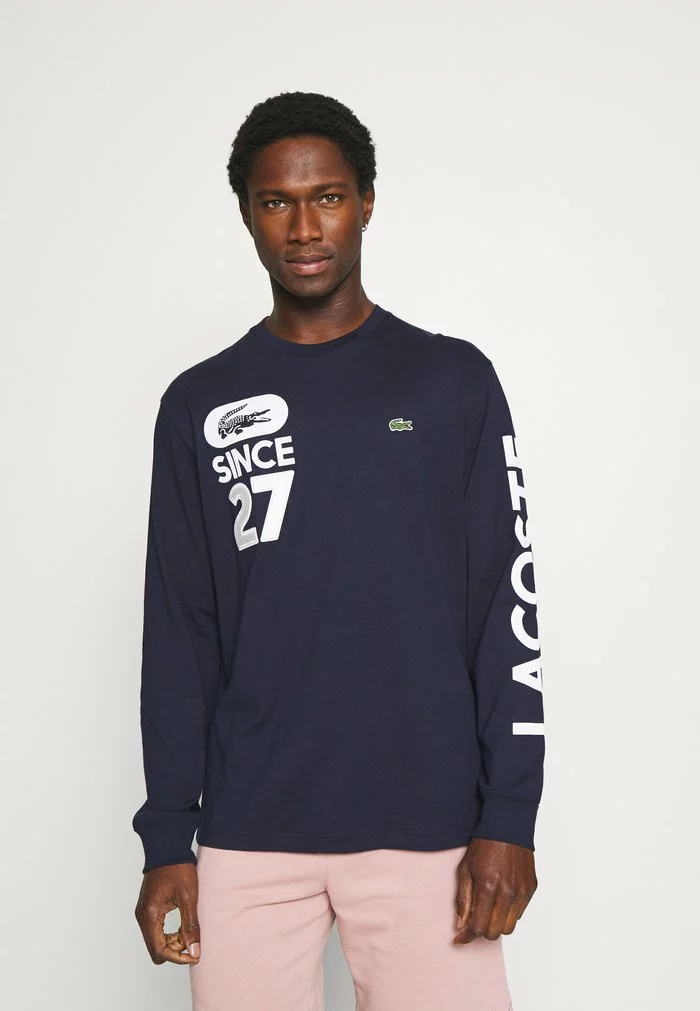 Lacoste T-shirt à Manches Longues - Marine 1 Lacoste T-shirt à Manches Longues - Marine