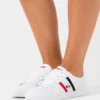 Lacoste LEROND - Baskets Basses - White/navy/red
