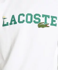 Lacoste T-shirt à Manches Longues - White -Lacoste Soldes Magasin 1ea6bd8ad356412aa5d03cd499c83e9c