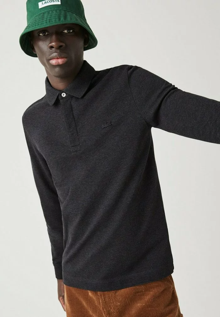 Lacoste HERREN POLOSHIRT REGULAR FIT LANGARM - Polo - Gris 2 Lacoste HERREN POLOSHIRT REGULAR FIT LANGARM - Polo - Gris – Image 2