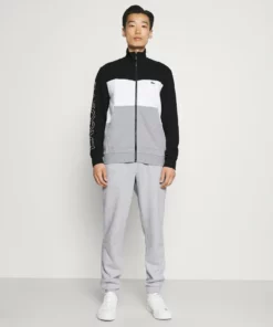 Lacoste SET - Veste De Survêtement - Argent Chine/blanc/noir