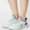 Lacoste RUN SPIN - Baskets Basses - Off White/light Blue
