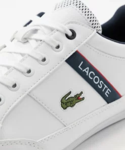 Lacoste CHAYMON - Baskets Basses - White/navy/red -Lacoste Soldes Magasin 243edd34f3104412a88e9477d9a3146a