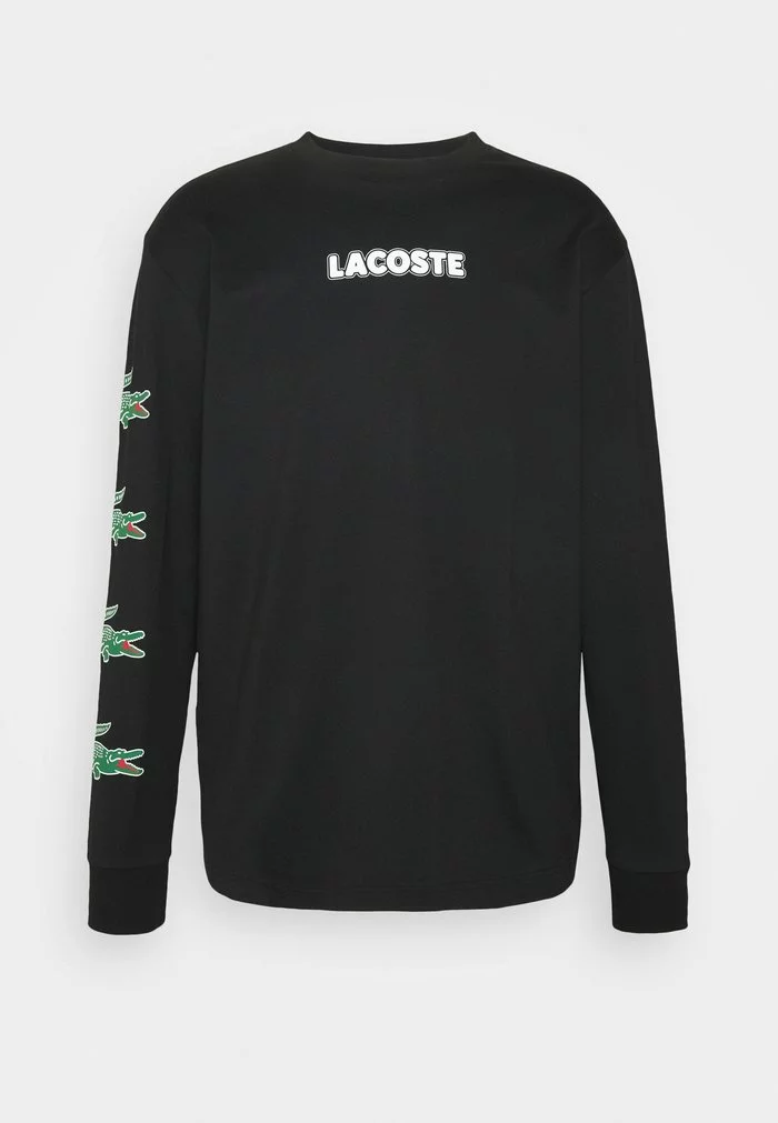 Lacoste T-shirt à Manches Longues - Noir 6 Lacoste T-shirt à Manches Longues - Noir – Image 6