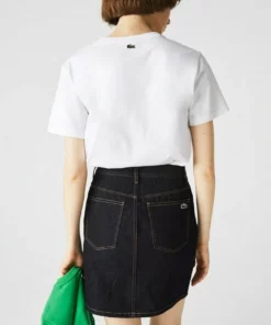 Lacoste Jupe En Jean - Bleu -Lacoste Soldes Magasin 24ffd4084d41424f9ee682adf8178616