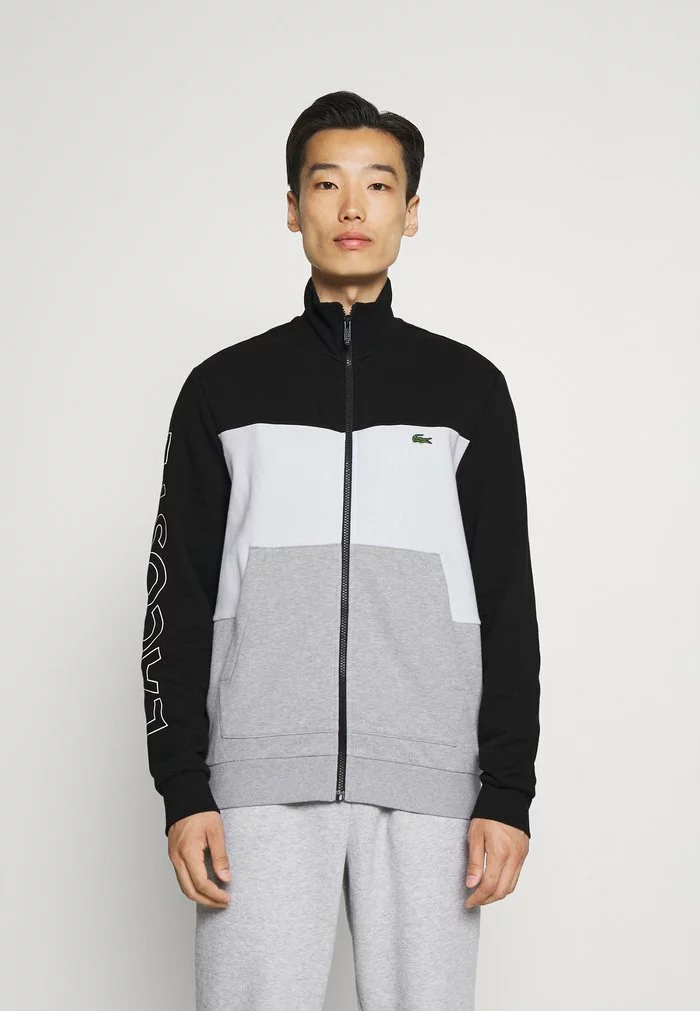 Lacoste SET - Veste De Survêtement - Argent Chine/blanc/noir 4 Lacoste SET - Veste De Survêtement - Argent Chine/blanc/noir – Image 4