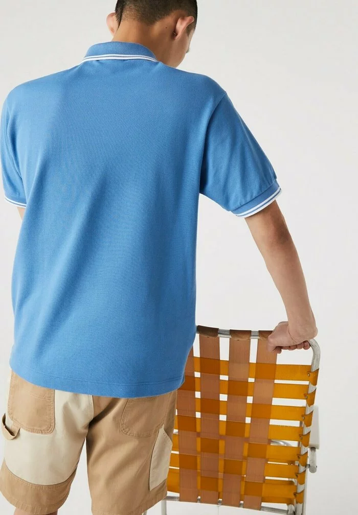 Lacoste Polo - Bleu/blanc 2 Lacoste Polo - Bleu/blanc – Image 2