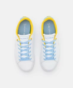 Lacoste CARNABY EXCLUSIVE - Baskets Basses - White/light Blue -Lacoste Soldes Magasin 25b075f9d2f146e684aebc8b98a4a24b
