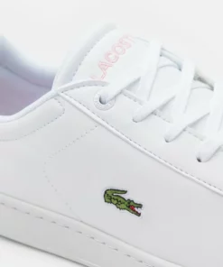 Lacoste CARNABY - Baskets Basses - White/light Pink -Lacoste Soldes Magasin 264fd614103f4408a180a5528815abdd