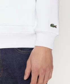 Lacoste Sweatshirt - White -Lacoste Soldes Magasin 26ba85a484374f6c878f1049558c9673