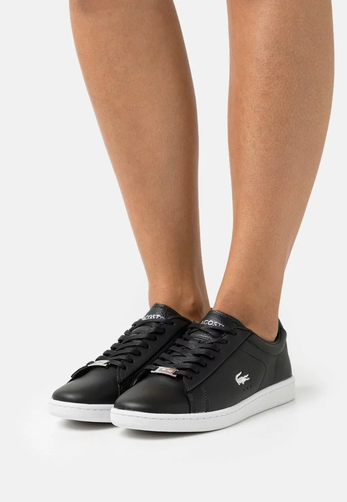 Lacoste CARNABY EVO - Baskets Basses - Black/silver 1 Lacoste CARNABY EVO - Baskets Basses - Black/silver