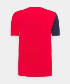 Lacoste T-shirt Imprimé - Rouge/naturel Clair/marine -Lacoste Soldes Magasin 2701a4c6edea4efc84c82963608a0096