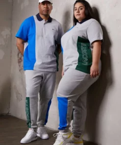 Lacoste PLUS UNISEX - Polo - Silver Chine/blue Royal/green/navy Blue