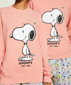 LACOSTE X PEANUTS - Sweatshirt - Rose -Lacoste Soldes Magasin 27a6f6c5623640a88d4127ee65ef31e8