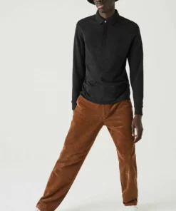 Lacoste HERREN POLOSHIRT REGULAR FIT LANGARM - Polo - Gris