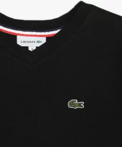 Lacoste BOY V-NECK TEE - T-shirt Basique - Noir 7 Lacoste BOY V-NECK TEE - T-shirt Basique - Noir -Lacoste Soldes Magasin 29588573c7e04c1999b4d94d48c0c118