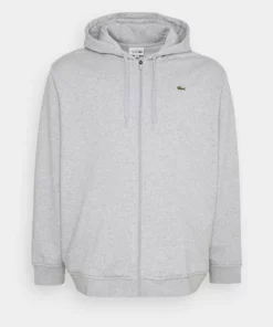 Lacoste Sweat à Capuche Zippé - Argent Chine