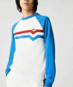 Lacoste Sweatshirt - Blanc Bleu Rouge