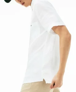 Lacoste MANCHES COURTES - Chemise - Blanc -Lacoste Soldes Magasin 2c10459a0c4244cf858037a05e84376f